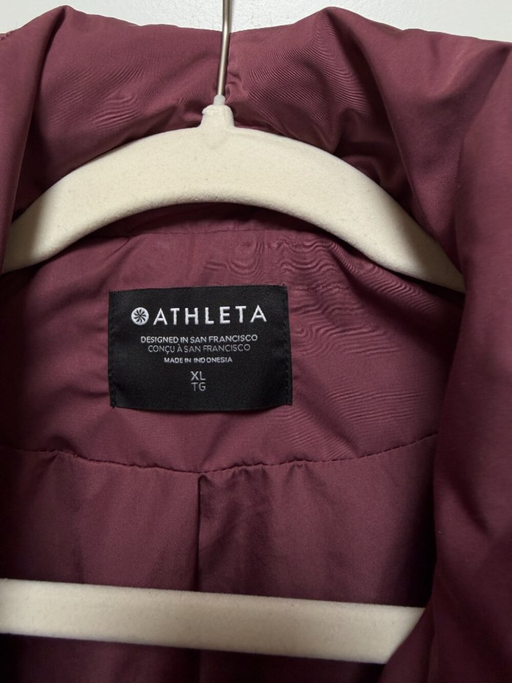 Athleta Point Reyes Bomber II Jacket size XL mulberry rose pink - Picture 2 of 6